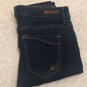 Express dark wash skinny jeggings